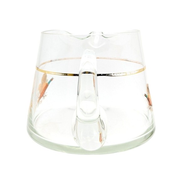 West Virginia Glass Specialty Pheasant In Flight Small Pitcher, Hard to Find - Picture 5 of 11